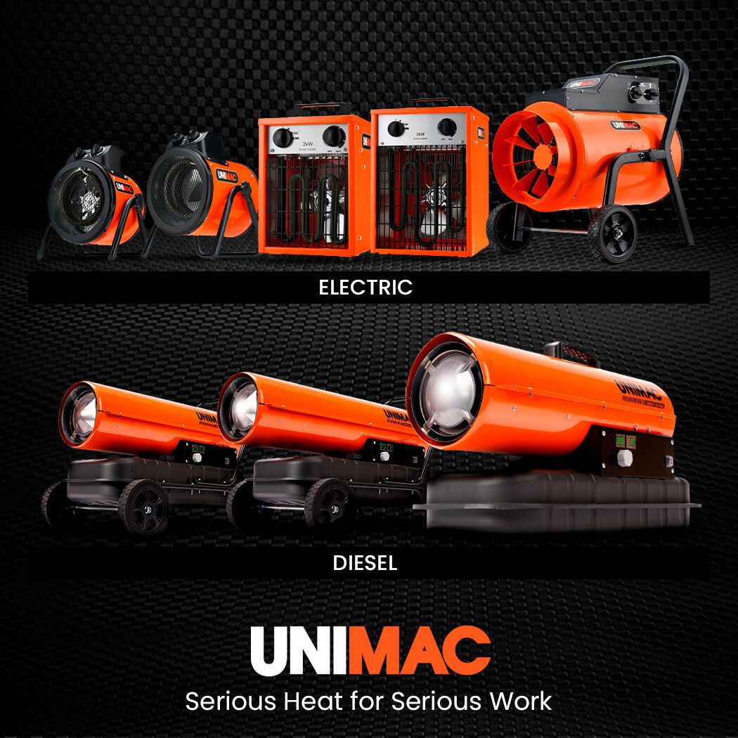 UNIMAC 3kW Electric Space Heater 15A