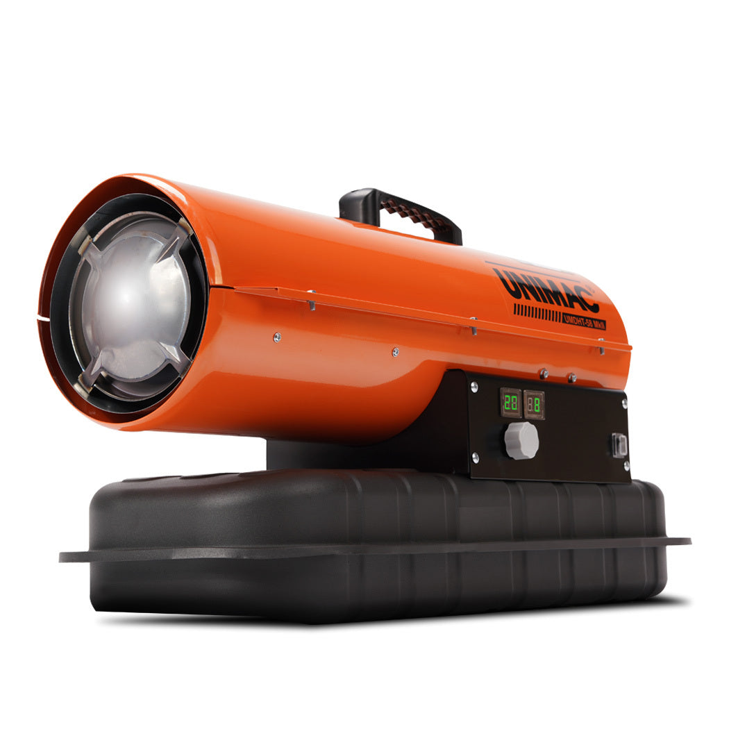 UNIMAC 20KW Portable Industrial Diesel Direct Forced Air Space Heater, Commercial Grade for Warehouse Worksite Shed Drying Greenhouse Agricultural Breeding