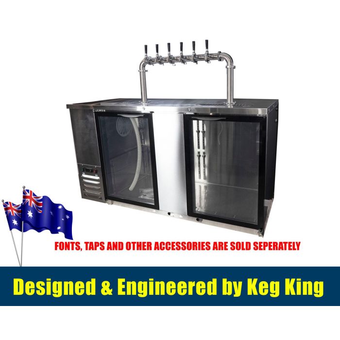 Kegerator - KegMaster Super Deluxe - Two Door Large