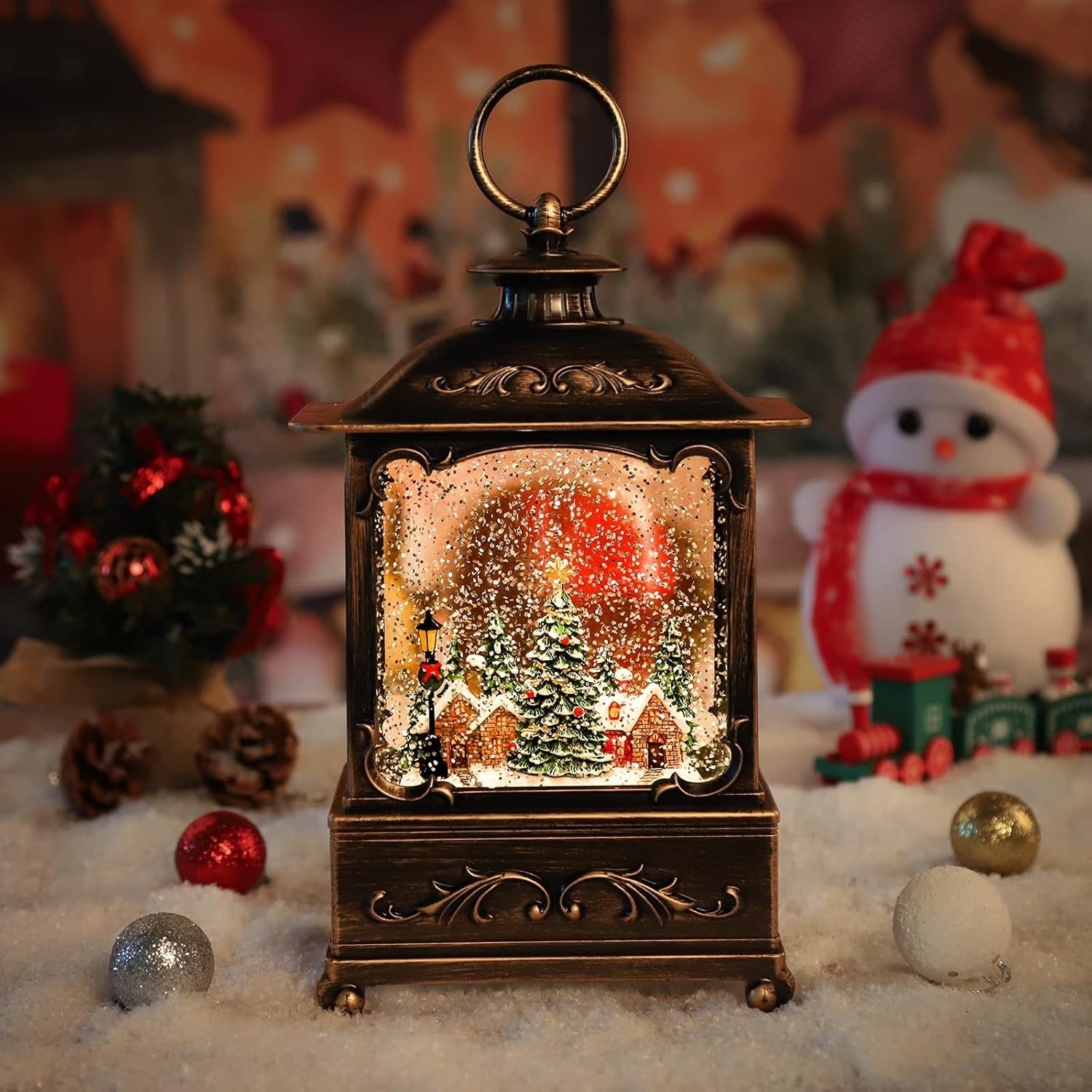 BDI Lamp-LW003-Snowman Music Lantern Sculpture Christmas