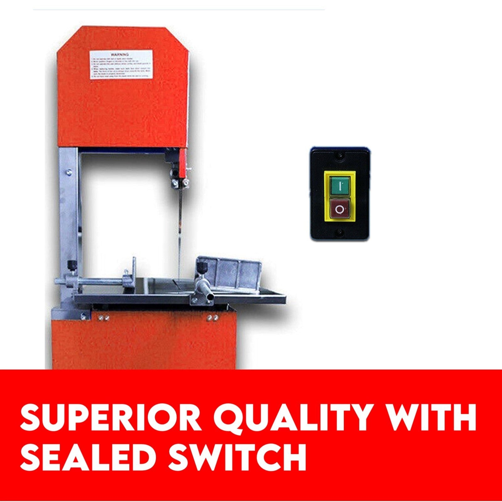 10" Meat Bandsaw Cutting Table & Mincer Band Saw Sausage Grinder Filler