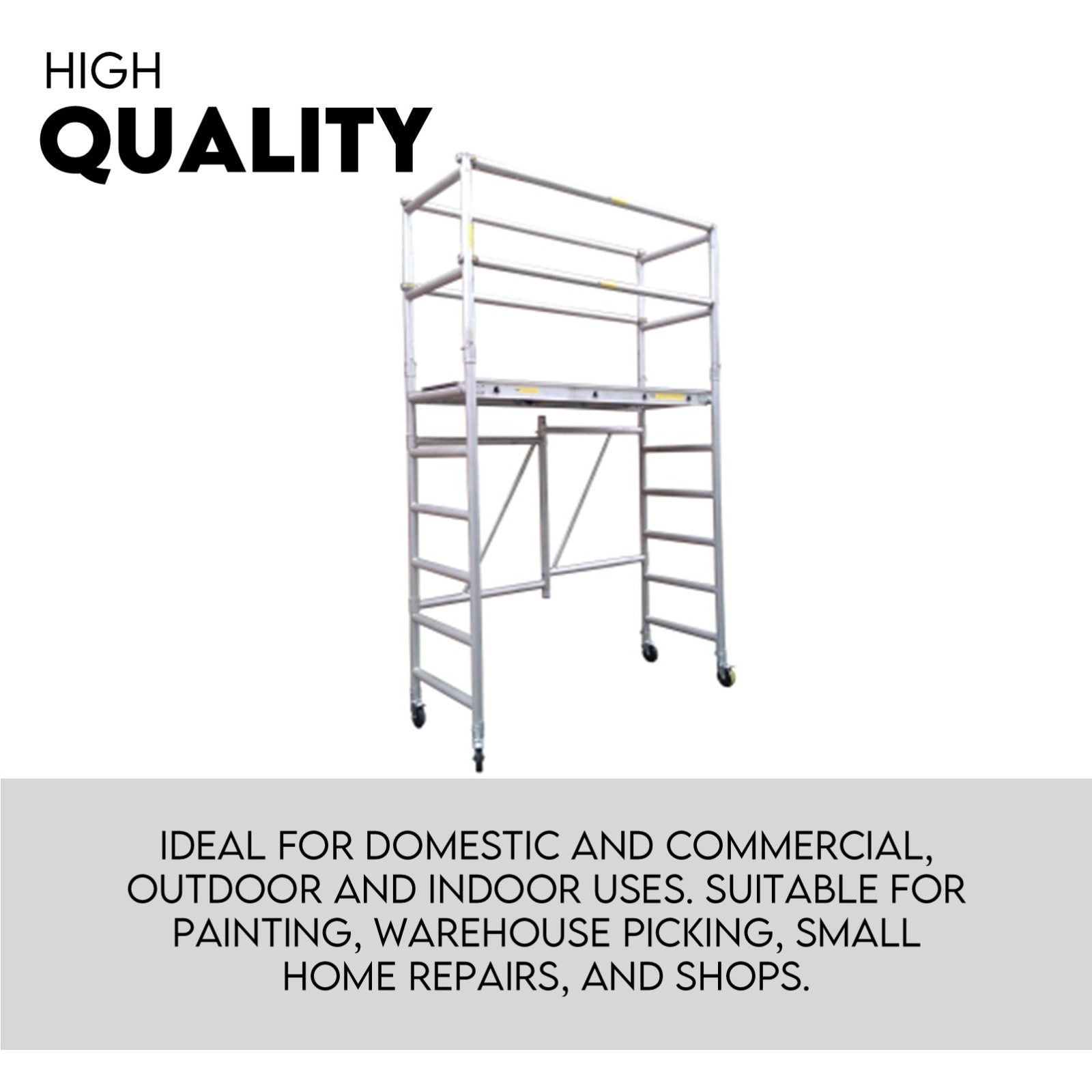 3M Mobile Scaffold Aluminium 225KG Capacity Portable Safety Platform
