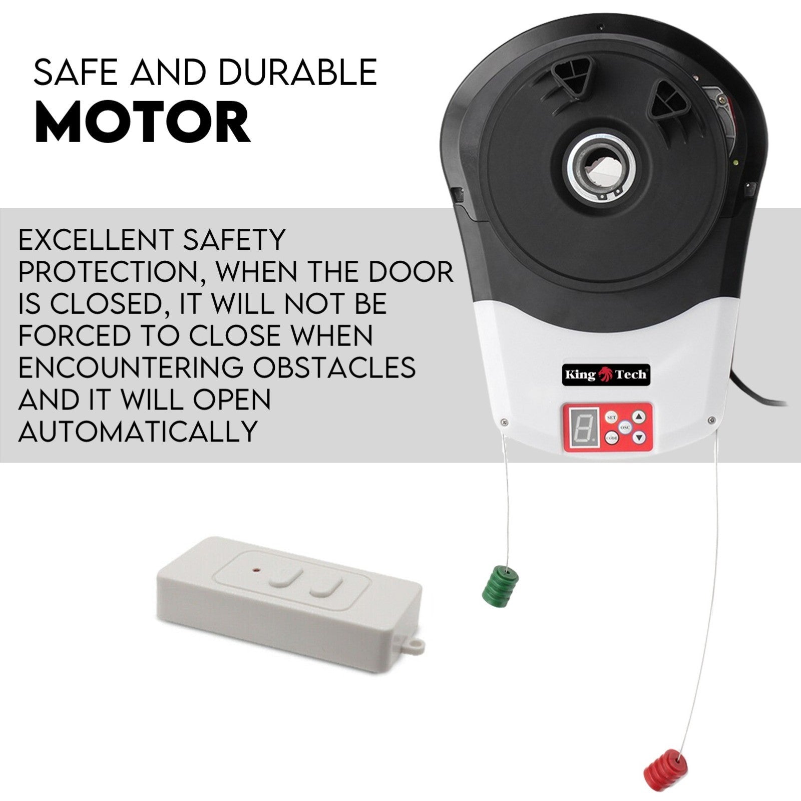 Automatic Roller Door Opener Garage Powerful 1200N Motor Garage 22m2; Rolling AU