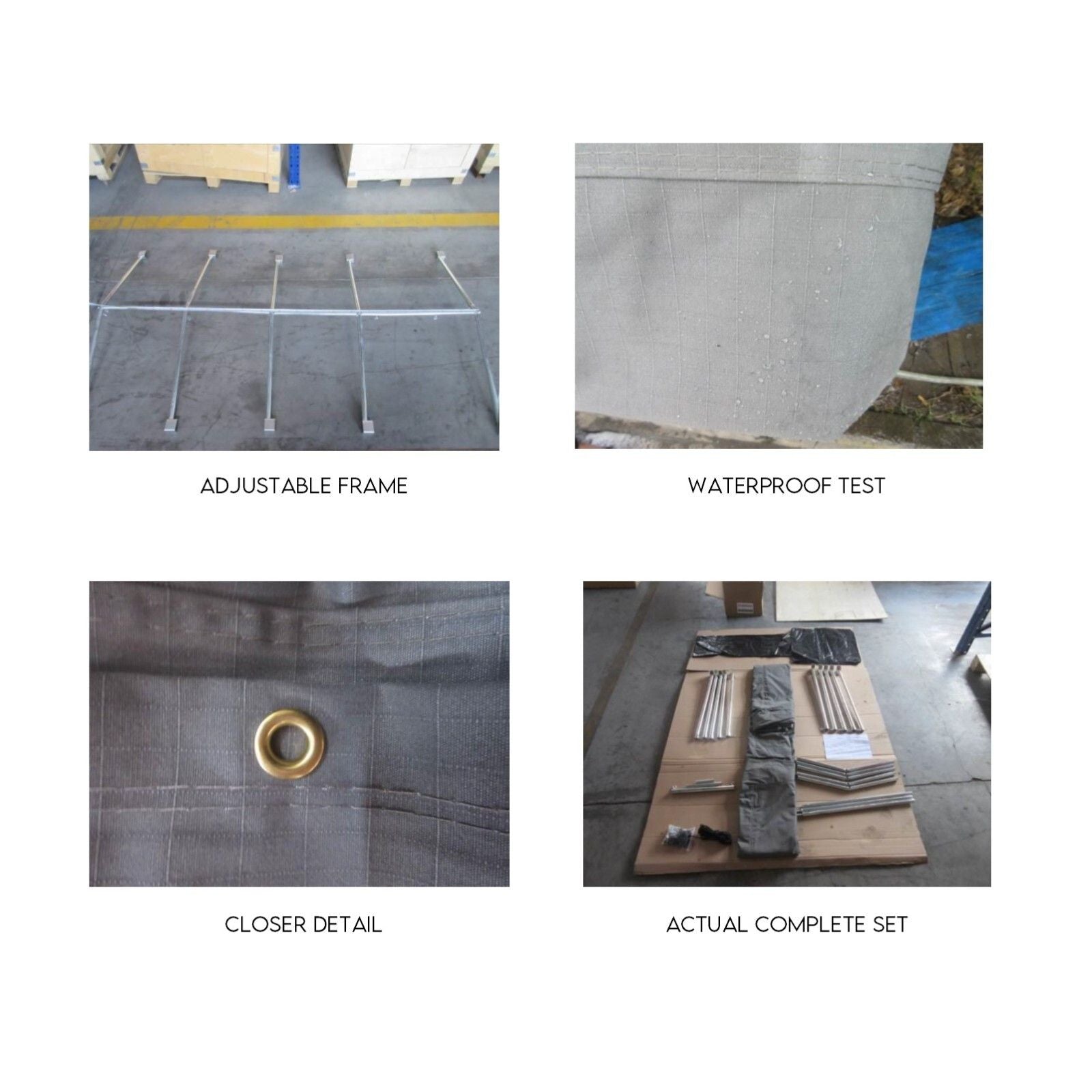 6X4 Box Trailer Cage Canvas Cover (900mm) Universal Waterproof Rip Resistant 3ft