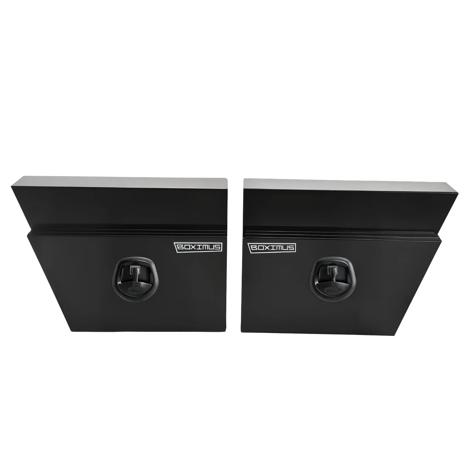 600mm Pair of Under Tray Tool Box Aluminium Undertray Underbody Toolbox Black