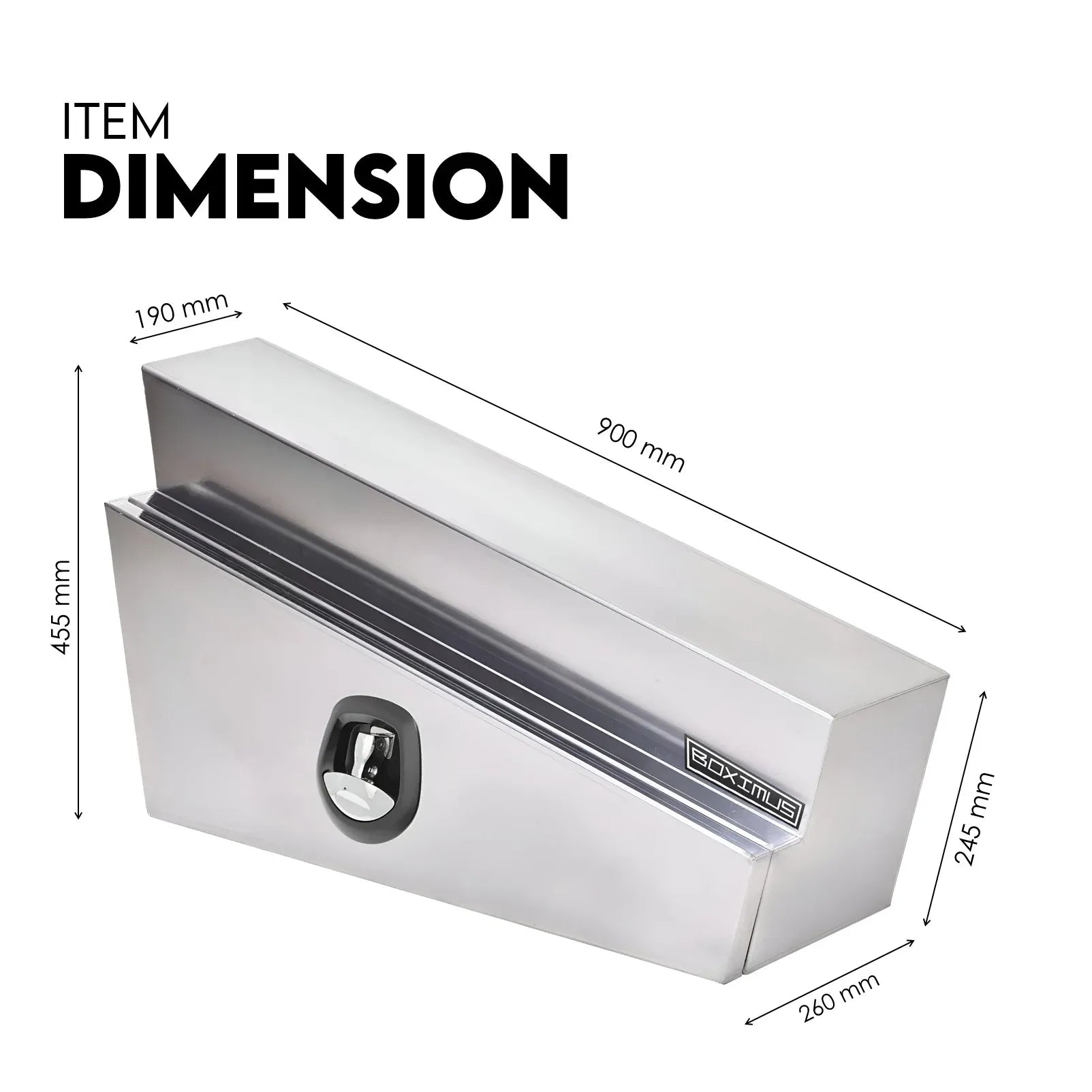 900mm Under Tray Tool Box Pair Aluminium Toolboxes Set Truck Undertray Underbody