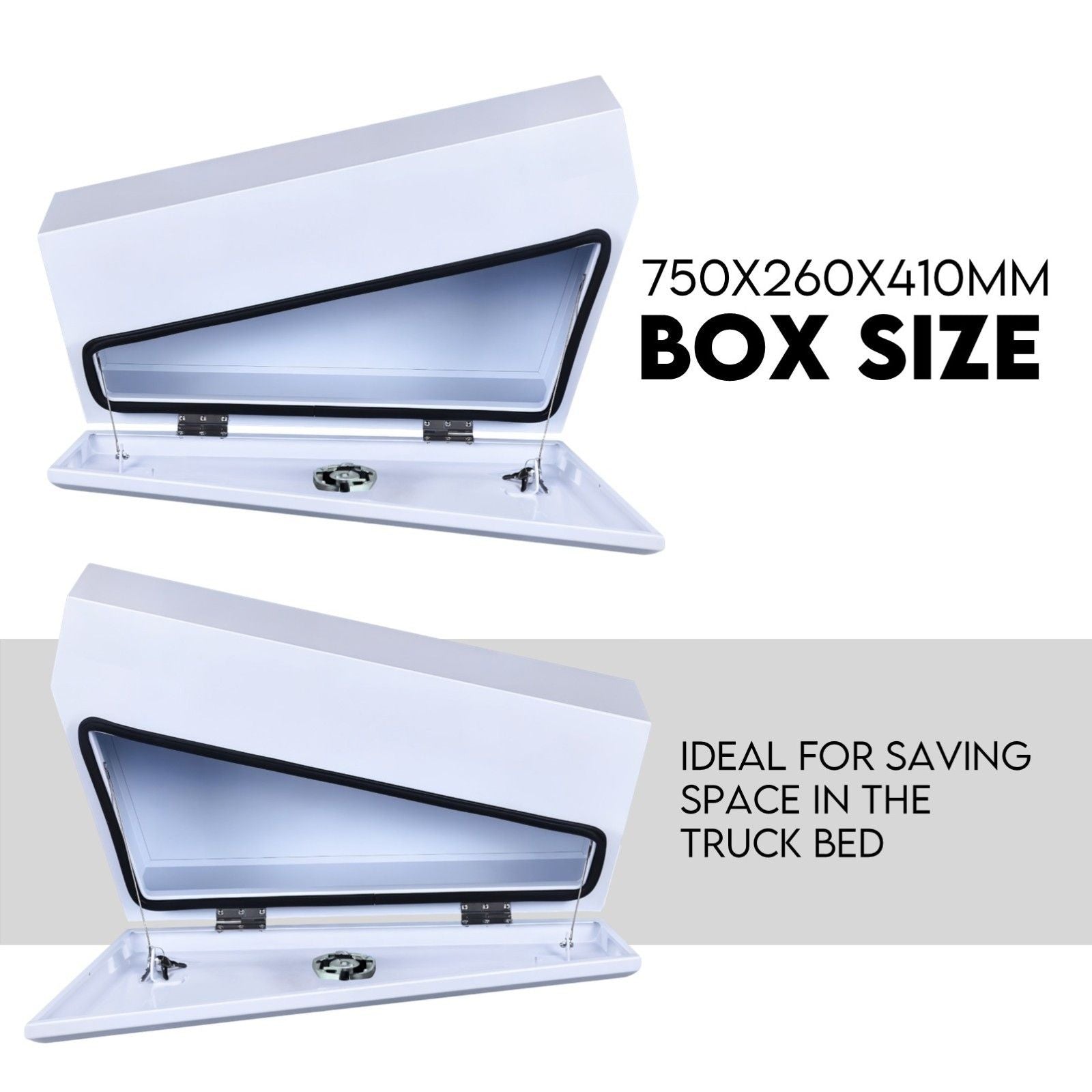 750mm Pair Set Under Tray Ute Tool Box Storage Truck Trailer Underbody Toolbox