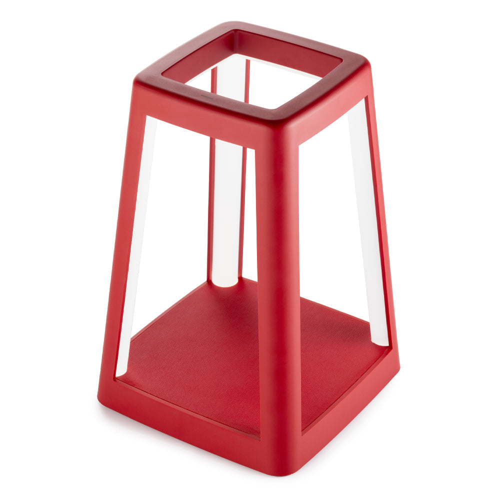 Red Portable LED Lantern Lamp Wireless Charger Table Light