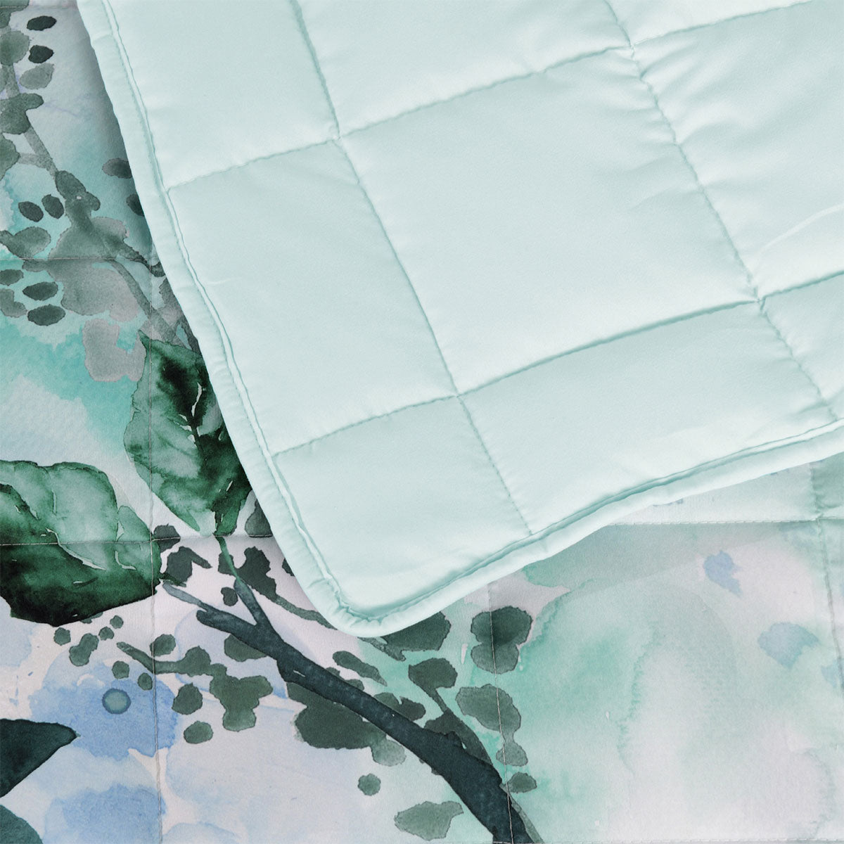 Bianca Woodbury White Botanical Printed Bedspread Set