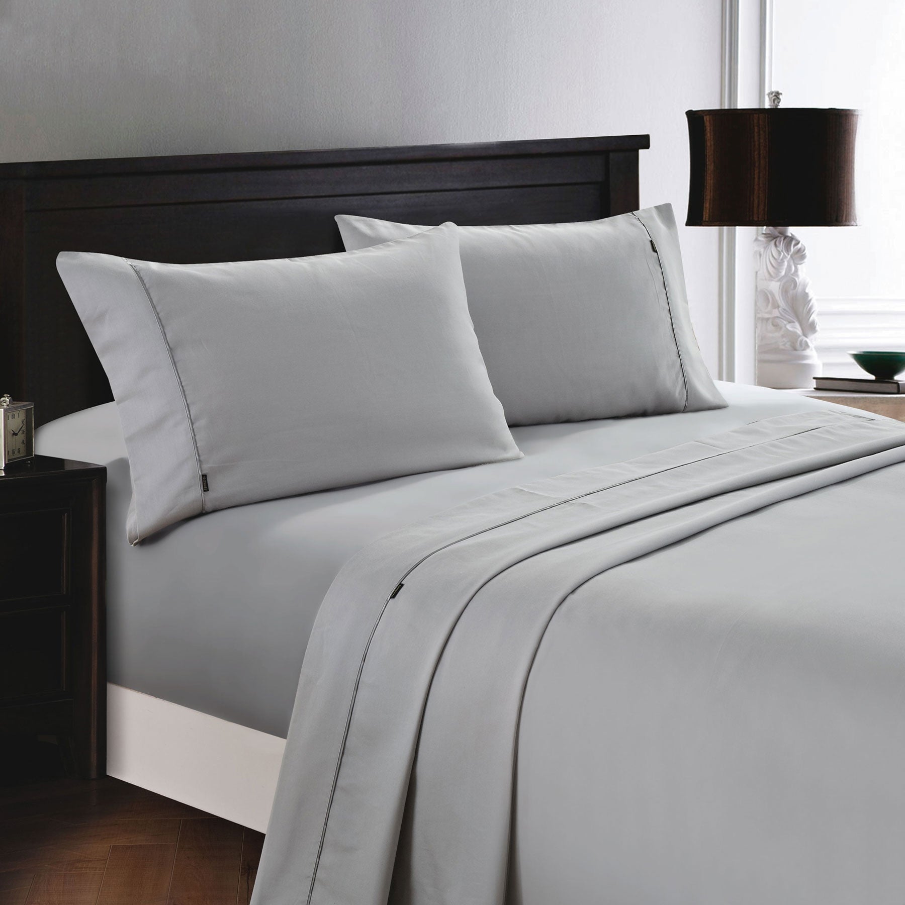 Deluxe Linen 1200TC Cotton Rich Sheet Set White King Single