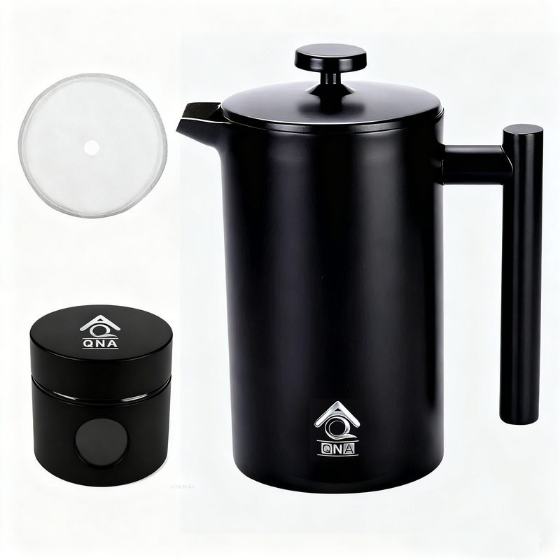 1000ml French Press Coffee Maker Coffee Container & Extra Filter Set