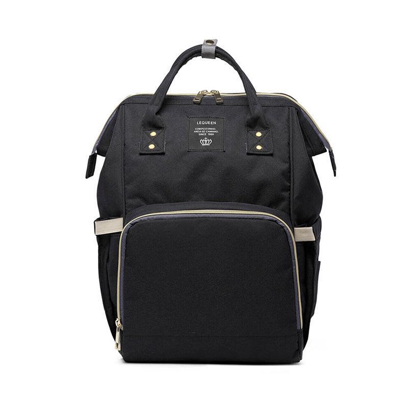 Luxury Multifunctional Diaper Nappy Backpack Maternity Mummy Changing Bag - Pink Gray