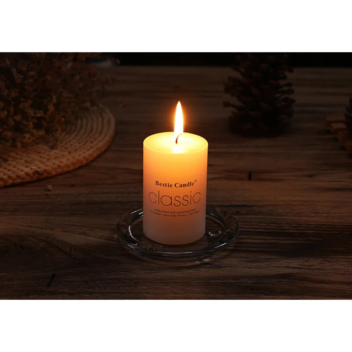 12pcs White Cylindrical Pillar Candles For Wedding Decor Long Burning Unscented - 5x5cm