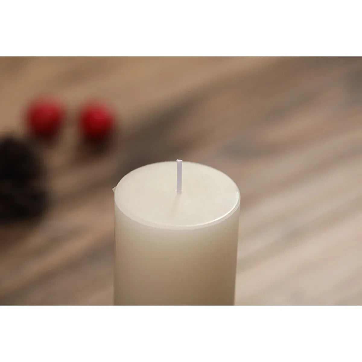 12pcs White Cylindrical Pillar Candles For Wedding Decor Long Burning Unscented - 5x5cm