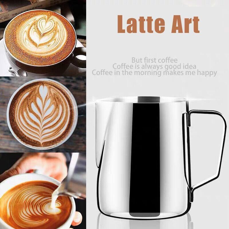 150-1000Ml Stainless Steel Milk Coffee Jug Latte Espresso Frothing Scale Pitcher - 600ML
