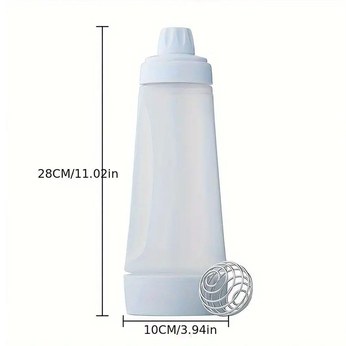 1000ml Hand Crank Batter Dispenser Mixing Jug with Scale for Muffins Pancakes