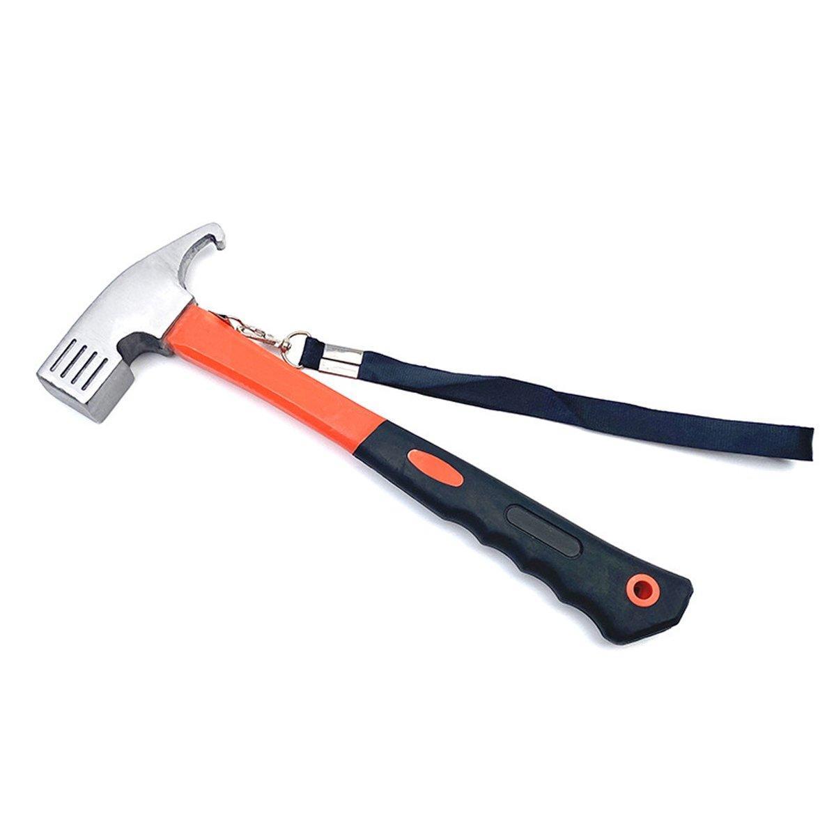 Outdoor Camping Hammer Tent Stake Puller Ground Hammer Heavy Duty Camping Tool - Blue