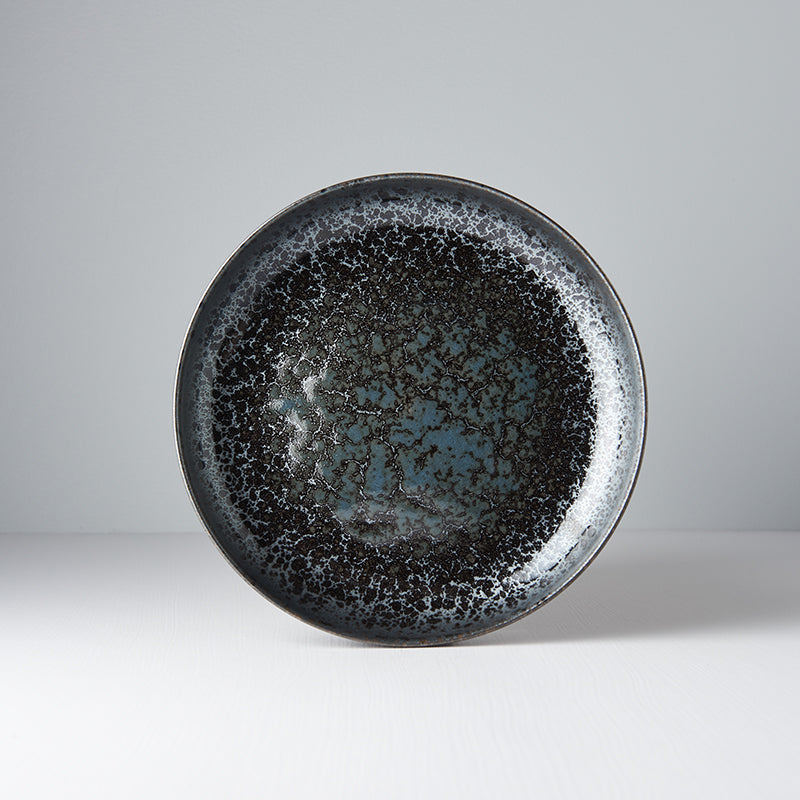 Plate High Rim 22cm Black Pearl Glaze