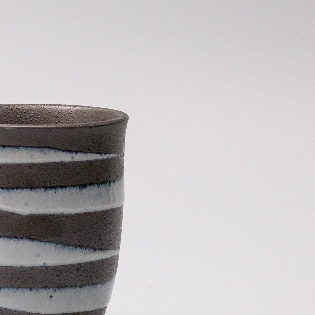 Sushi Mug 300ml Light Blue Spiral On Black Design