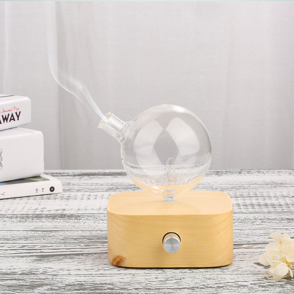 Square Glass Nebuliser Waterless Essential Oil Diffuser Aromatherapy