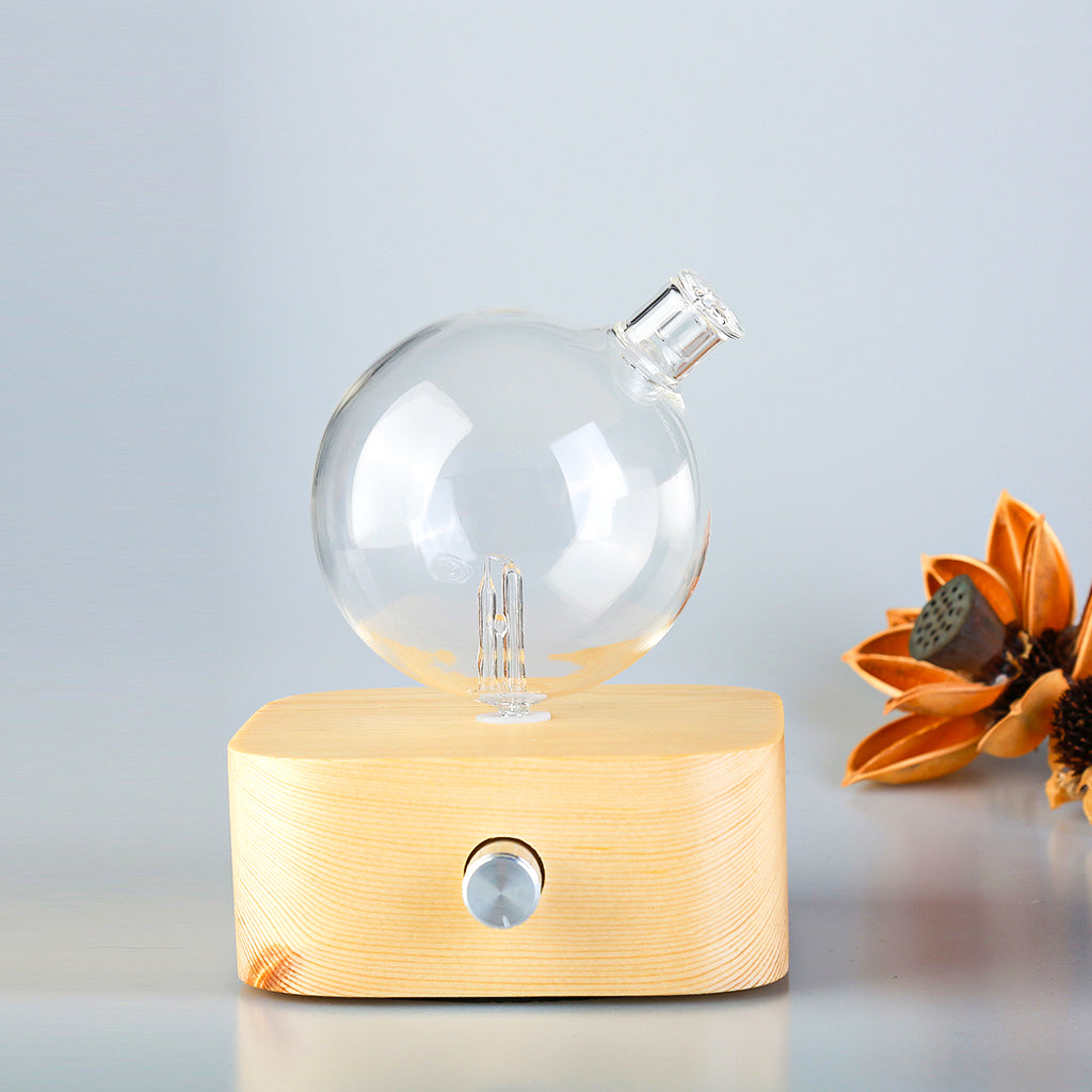 Square Glass Nebuliser Waterless Essential Oil Diffuser Aromatherapy