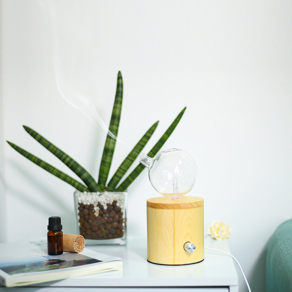 Cylinder Glass Nebuliser Waterless Essential Oil Diffuser Aromatherapy