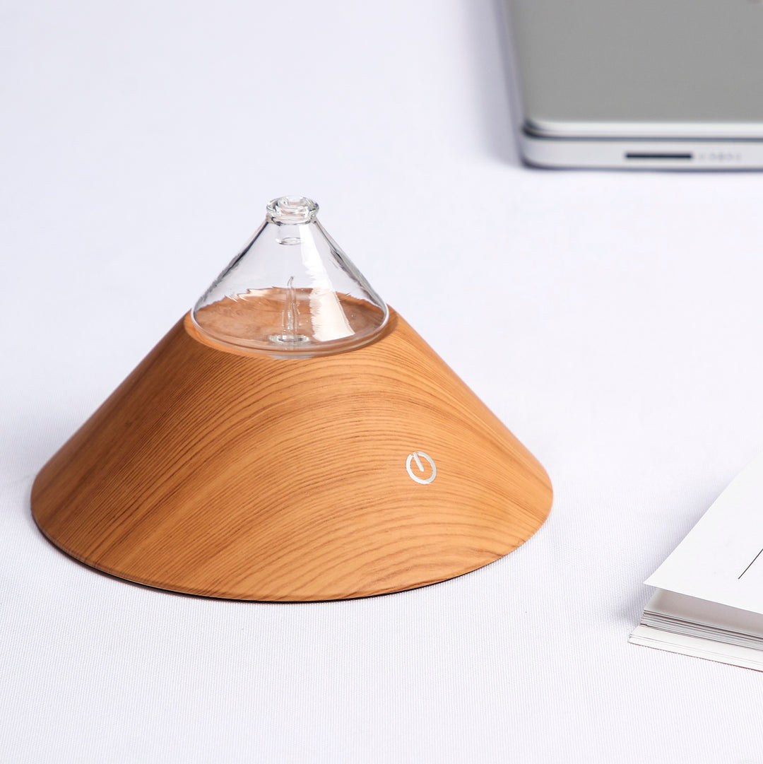 Mt Fuji Nebuliser Portable Bamboo Waterless Essential Oil Diffuser Aromatherapy