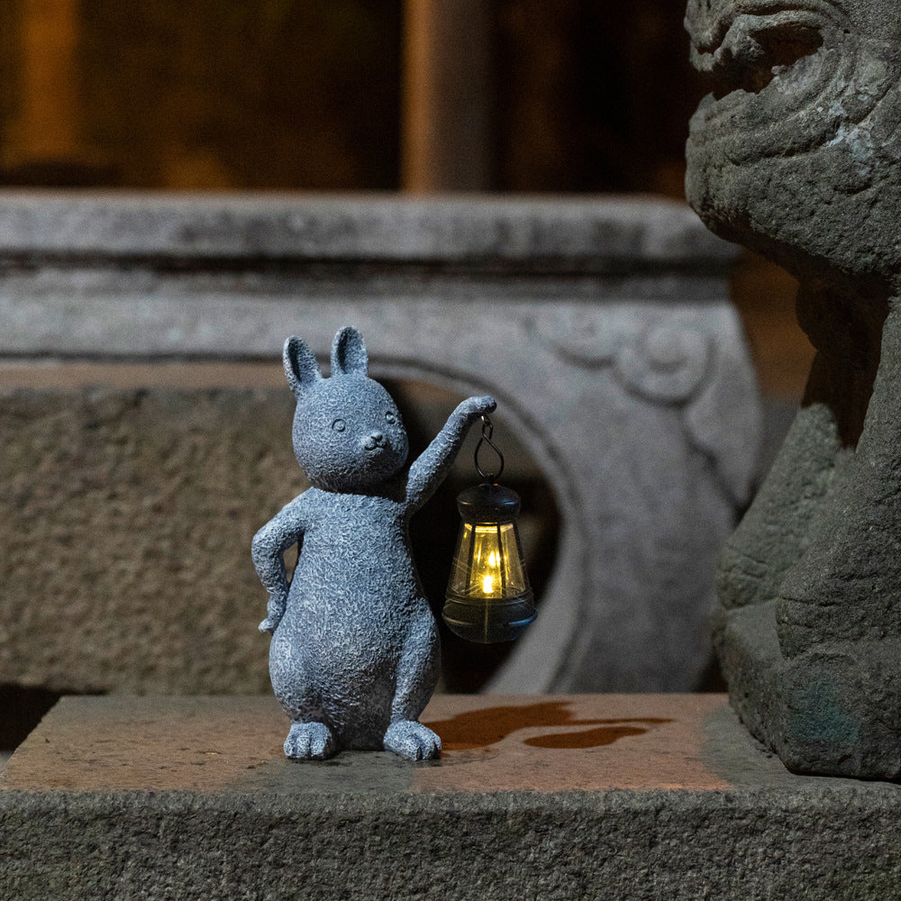 Solar Rabbit Lantern Garden LED Light Outdoor Waterproof Lawn Decor