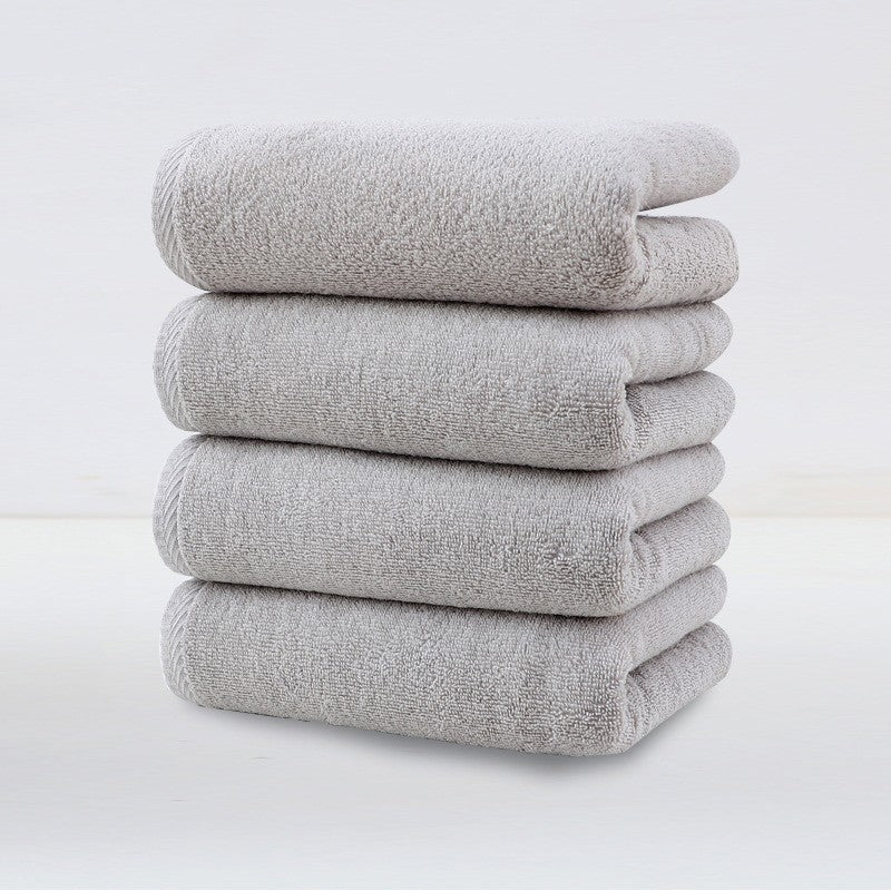 Khaki Plush Cotton Hand Towel Set (4-Pack) - Ultra Soft, Absorbent & Quick-Drying Face Towels for Bathroom