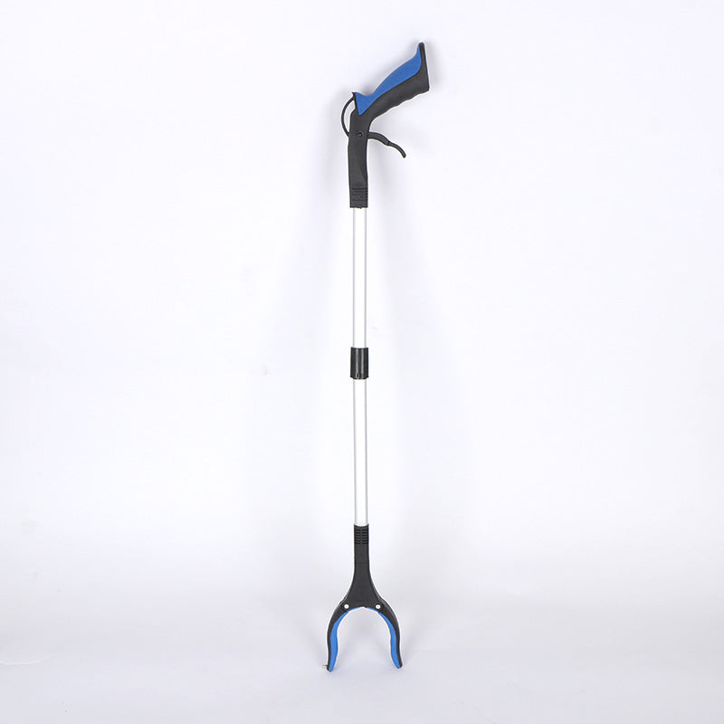 Purple and Black Handle Foldable Grabber Reacher Tool - 83cm Aluminium Litter Picker with Magnetic Tip - Lightweight Mobility Aid for Garden & Home Rubbish Cleanup