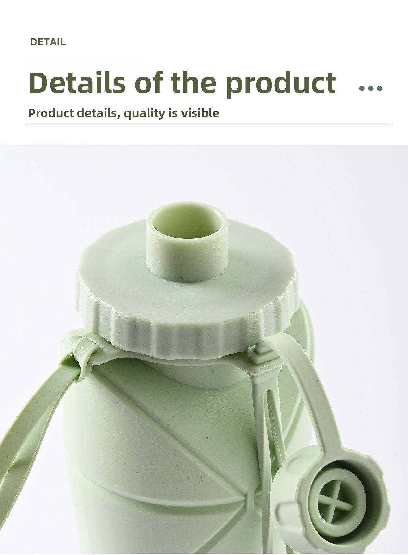 Pink Portable Food Grade Silicone Collapsible Sports Water Bottle 600ML - Folding down 80% , Low High Temperature Resistant