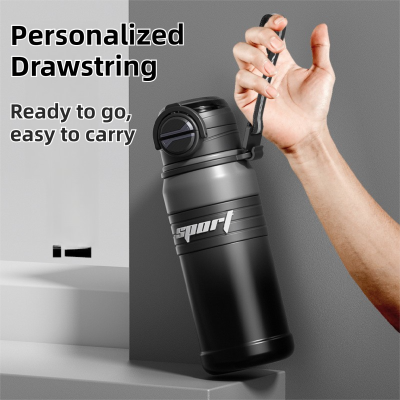 2-Pack Gradient Coffee 670ml Large Capacity Sports Insulated Tumbler - 316 Stainless Steel Straw Water Bottle, Dual-Use Lid for Travel & Outdoors