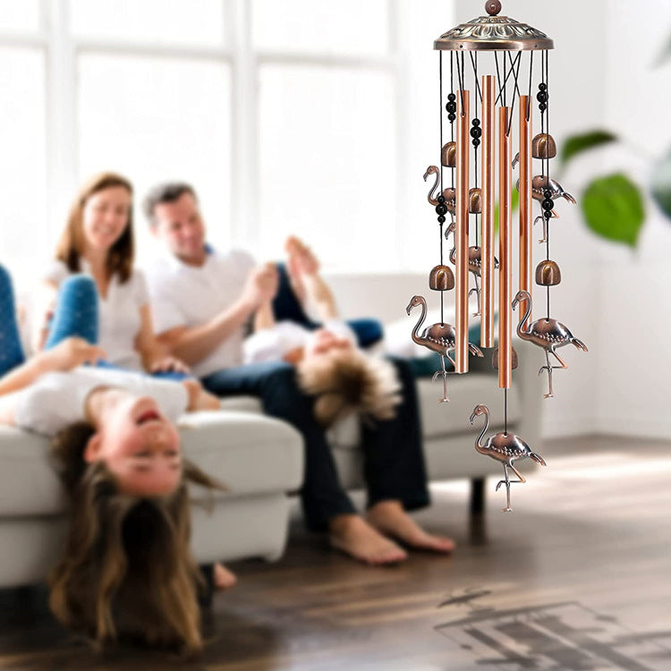 90cm Large Creative Sea Turtle Vintage Metal Tube Wind Chimes - Handcrafted Musical Hanging Decor for Garden and Home with Hanging Hook