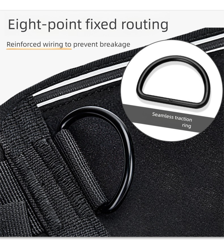 Grey Shock-Absorbing Running & Dog Walking Belt – Integrated Waist Pack with Retractable Traction Rope and Ergonomic Support