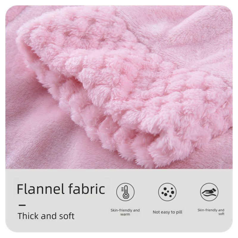 White 2XL size Plush Flannel Robe for Couples - Thickened Warm Bathrobe with Shawl Collar, Soft Fleece Material, Unisex Long Style for Winter Home Wear
