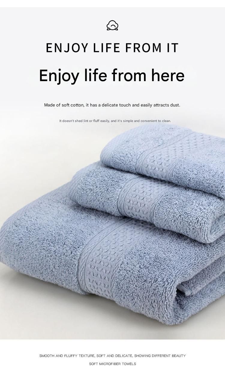 3-Piece Light Green Towel Set - Soft Absorbent Bath, Hand & Face Towels with Jacquard Weave, Gift Set for Home, Hotel, or Gifting - Durable, Low-Lint, Machine Washable