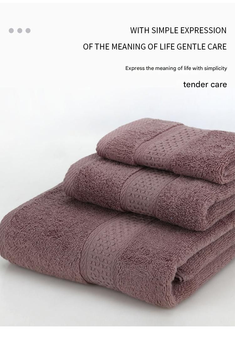 3-Piece Pink Towel Set - Soft Absorbent Bath, Hand & Face Towels with Jacquard Weave, Gift Set for Home, Hotel, or Gifting - Durable, Low-Lint, Machine Washable