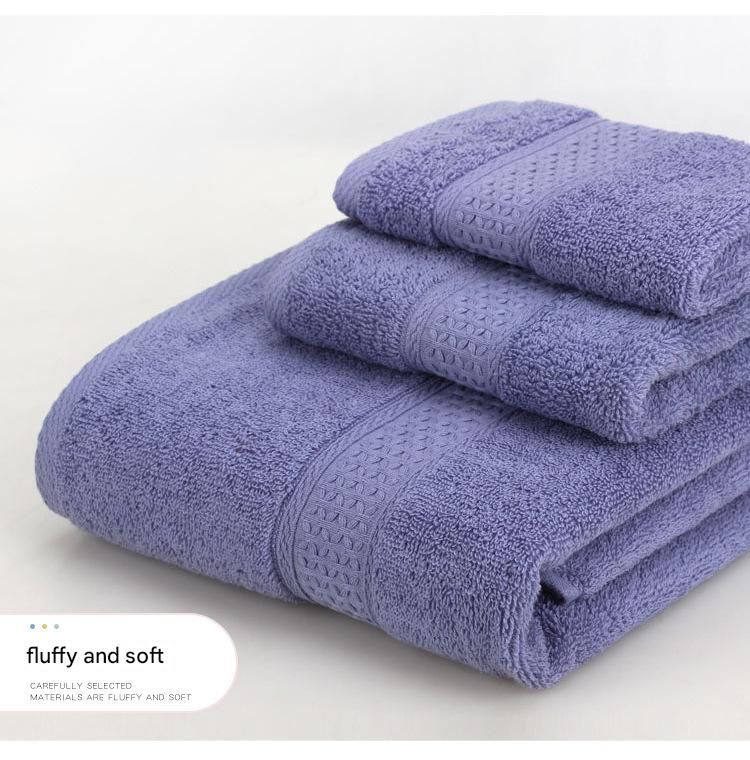 3-Piece Light purple Towel Set - Soft Absorbent Bath, Hand & Face Towels with Jacquard Weave, Gift Set for Home, Hotel, or Gifting - Durable, Low-Lint, Machine Washable