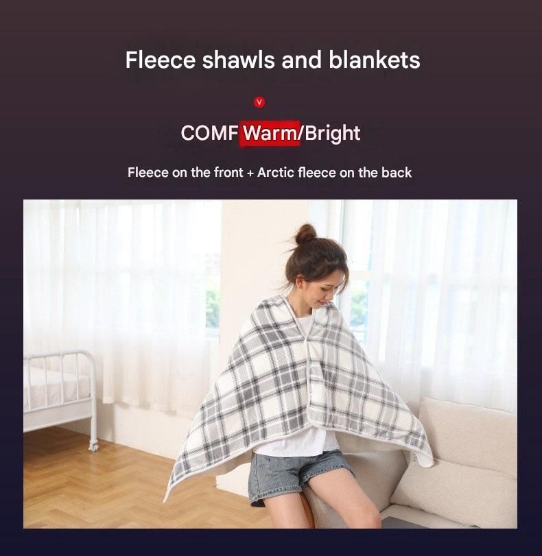Blue and White 80*130cm Japanese-Style shawl blanket Ultra-Soft Blanket - Thick Polyester Throw for Sofa, Bed, Office,  Cozy Nap Blanket for Winter & All Seasons