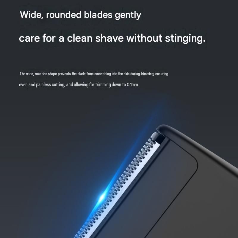 3-in-1 Electric Body Groomer for Men - IPX5 Waterproof, USB-C Rechargeable, Adjustable 3-12mm Comb, Skin-Safe Rounded Blade, Travel Lock, Wet Dry Use