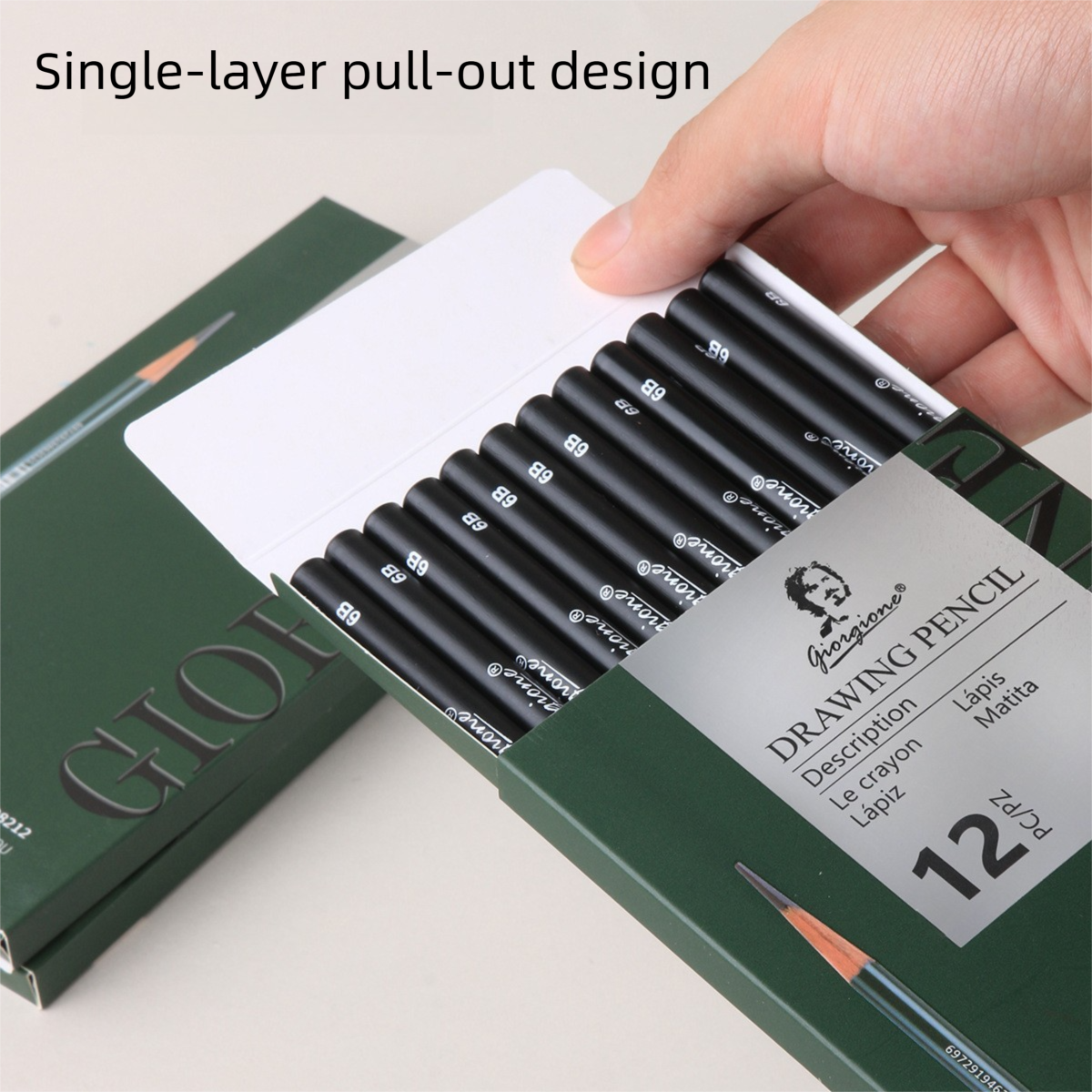 12-Pack 2H Graphite Sketching Pencils - Drawing Pencils for Fine Lines, Technical Drawing, Drafting, Sketching and Everyday Writing