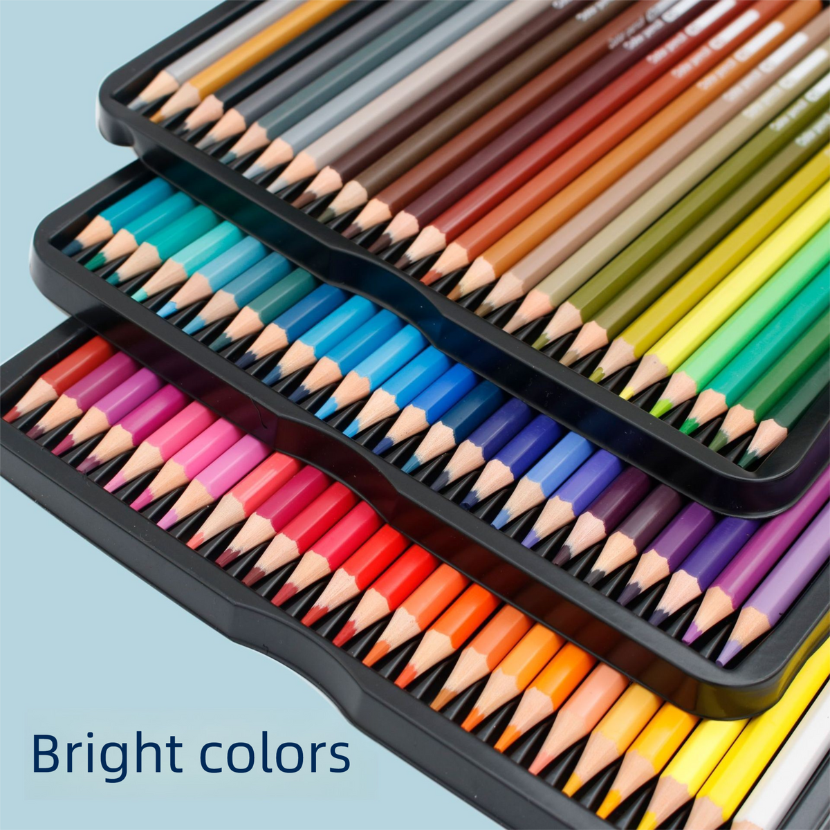 72-Colour Oil-Based Coloured Pencil Set - Hexagonal Drawing Pencils with Rich Vibrant Colours, Metal Storage Tin for Sketching, Colouring, Illustration and Art