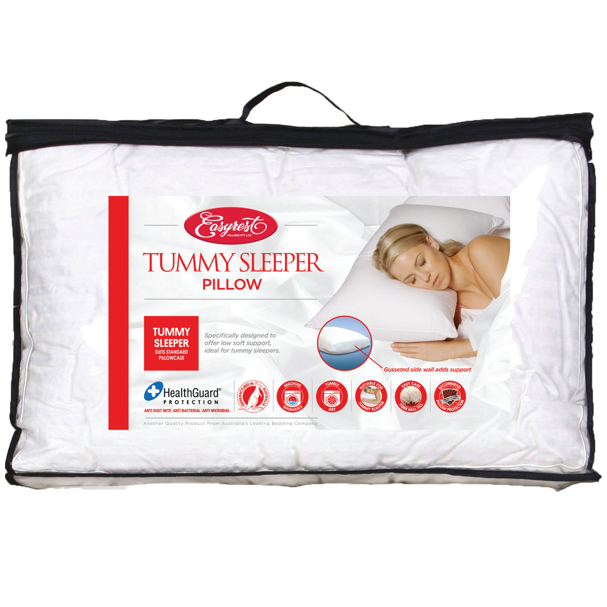 Easy Rest Fibre Ball Fill  Sleeper Pillow