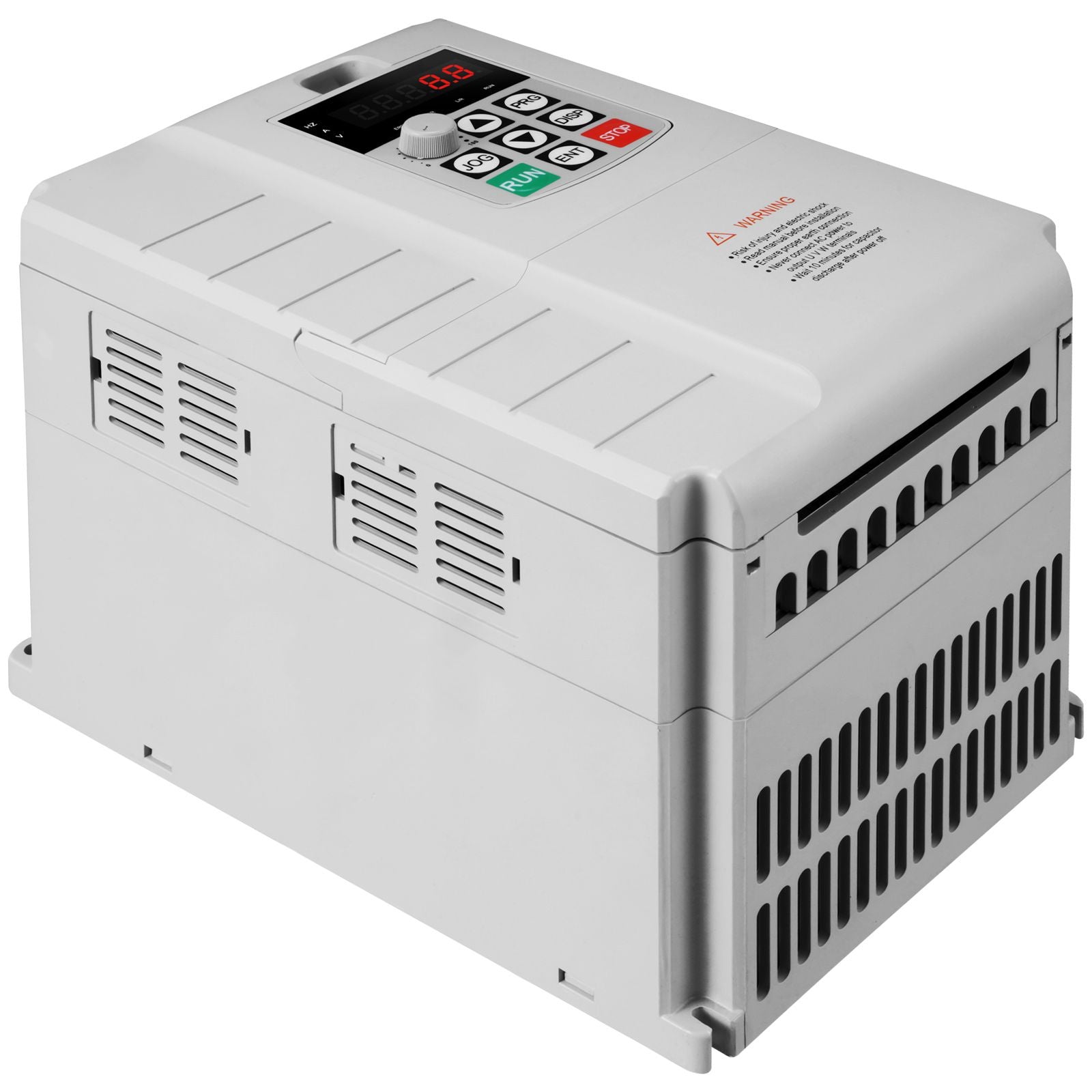 VFD 10HP, 7.5KW, 34A, 1 Phase 220V-240V Input to 3 Phase 220V-240V Output Variable Frequency Drive, 0-400Hz VFD for AC Motor Speed Control
