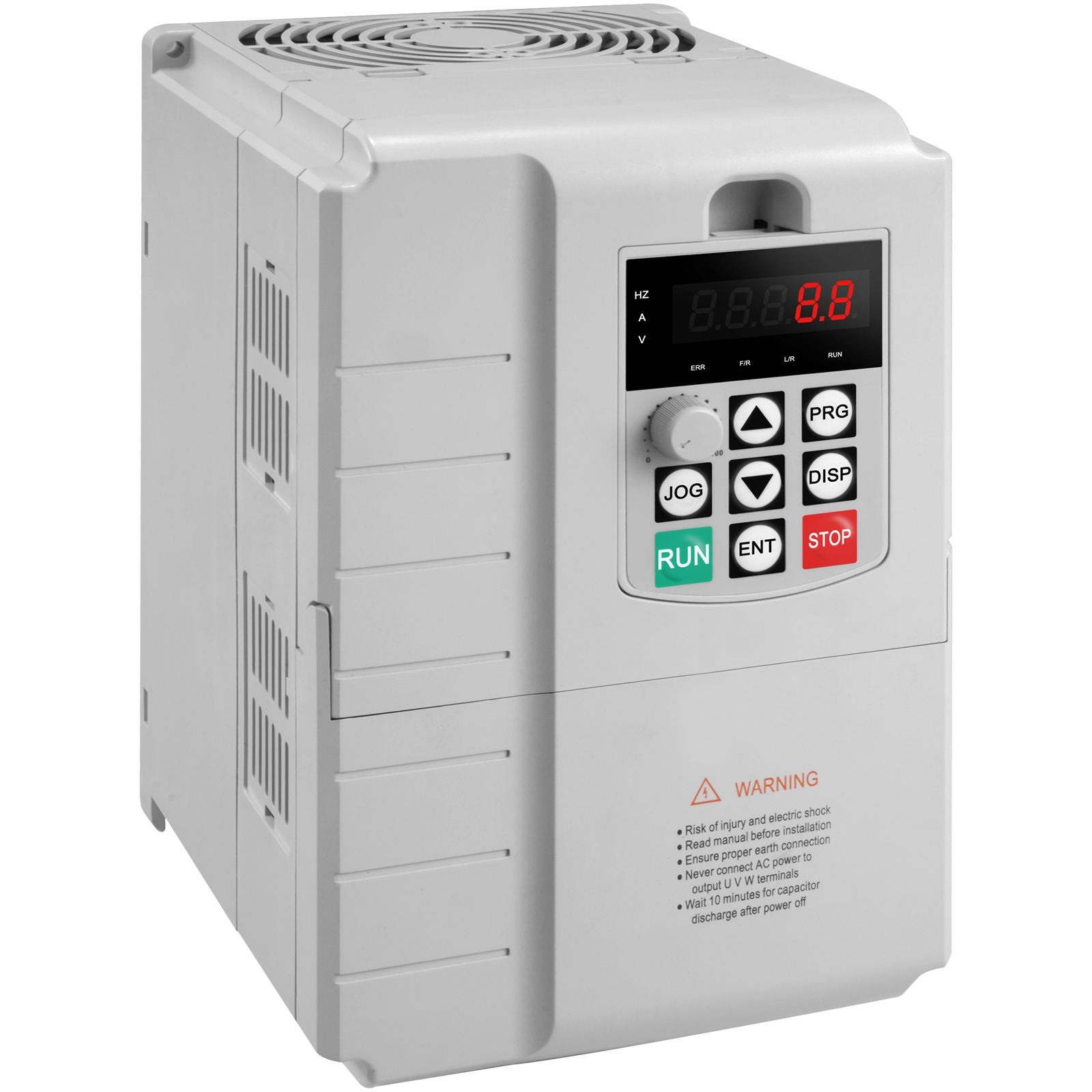 VFD 10HP, 7.5KW, 34A, 1 Phase 220V-240V Input to 3 Phase 220V-240V Output Variable Frequency Drive, 0-400Hz VFD for AC Motor Speed Control