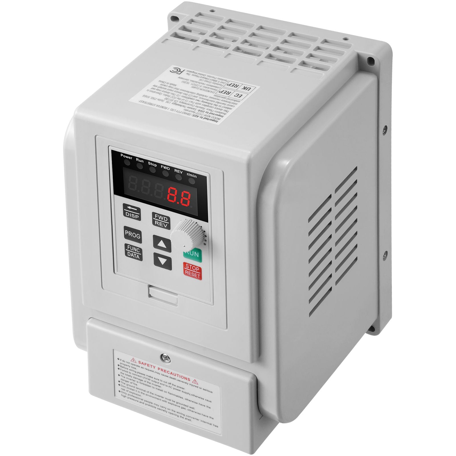VFD 5HP, 4KW, 18A, 1 Phase 220V-240V Input to 3 Phase 220V-240V Output Variable Frequency Drive, 0-400Hz VFD for AC Motor Speed Control