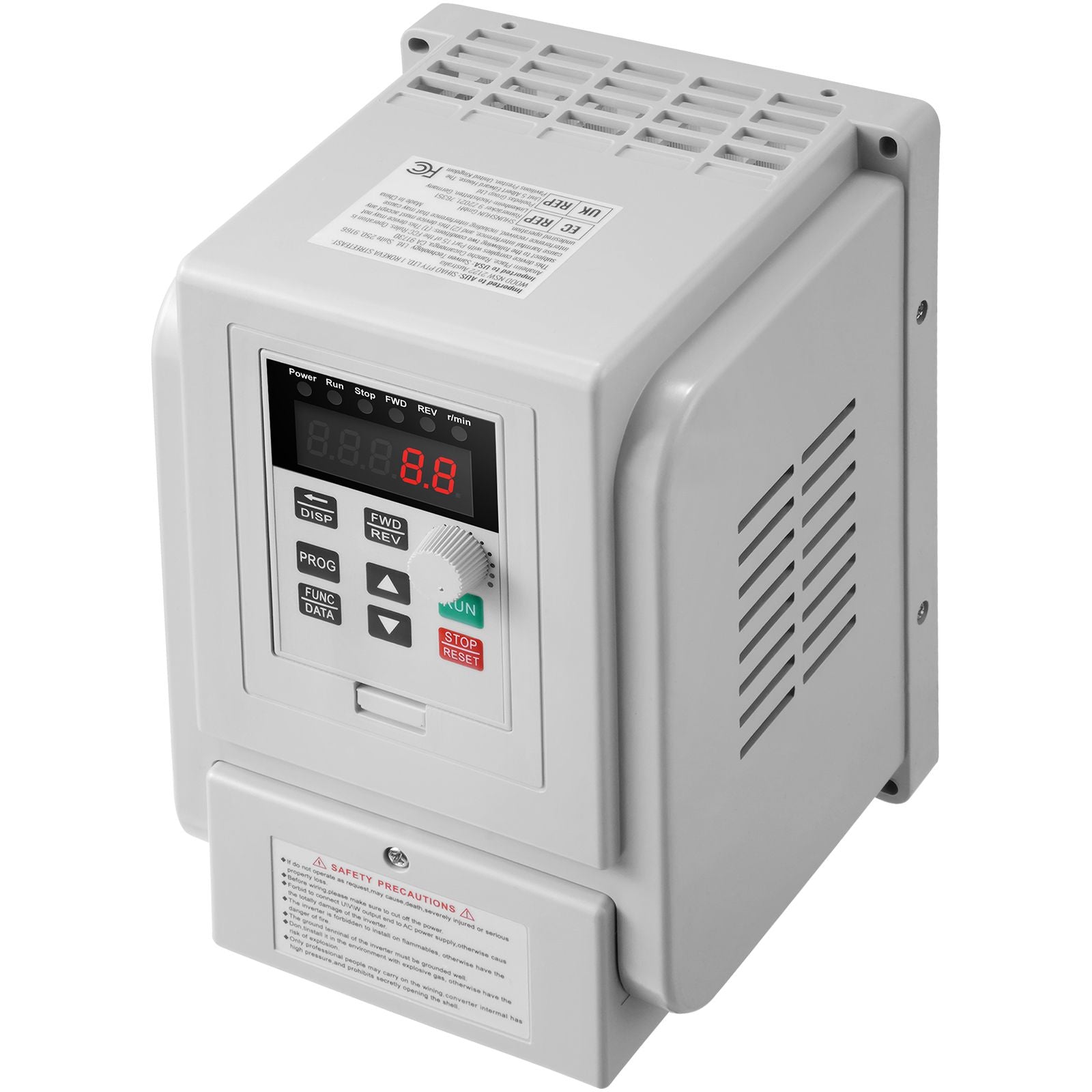 VFD 5HP, 4KW, 18A, 1 Phase 220V-240V Input to 3 Phase 220V-240V Output Variable Frequency Drive, 0-400Hz VFD for AC Motor Speed Control