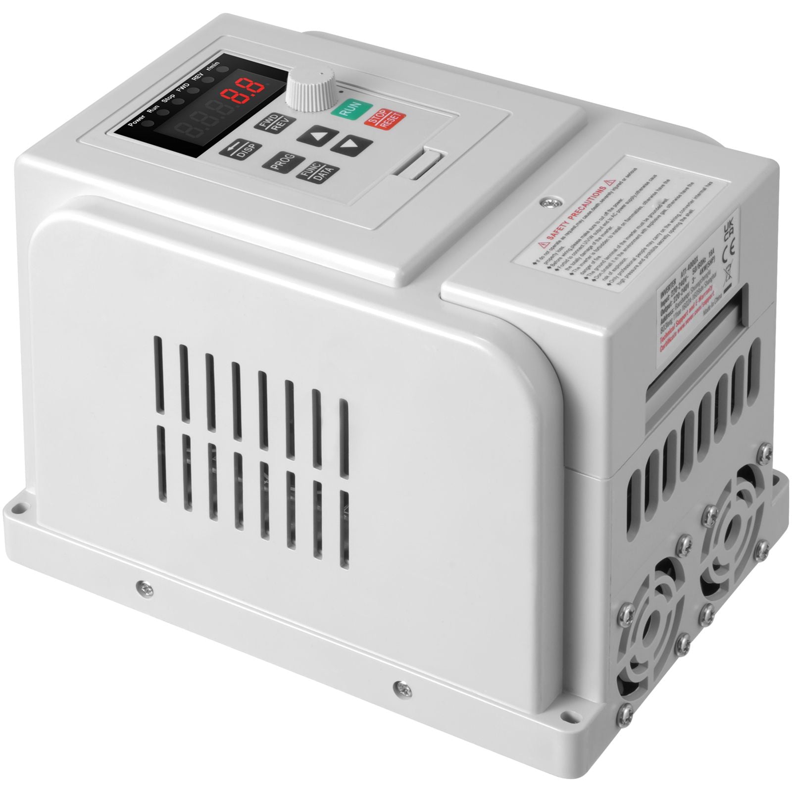 VFD 5HP, 4KW, 18A, 1 Phase 220V-240V Input to 3 Phase 220V-240V Output Variable Frequency Drive, 0-400Hz VFD for AC Motor Speed Control
