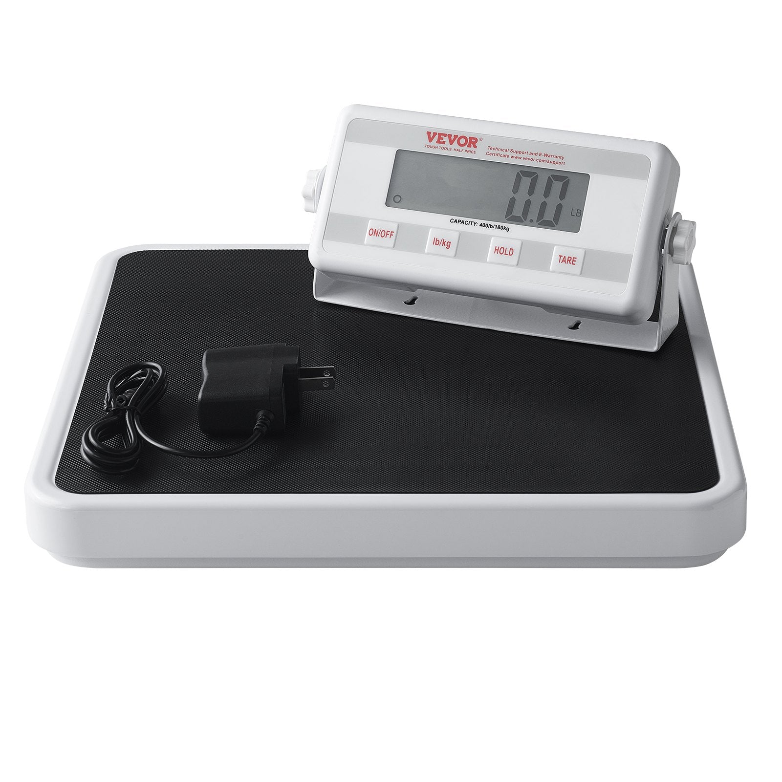 VEVOR Portable Medical Scale, Professional Digital Physician Scale for Weighing - with Anti-Slip Mat, 2 Units (kg/lb), Hold & Tare Function, 400LBS Capacity Physician Wight Scale for Gym Home Hospital