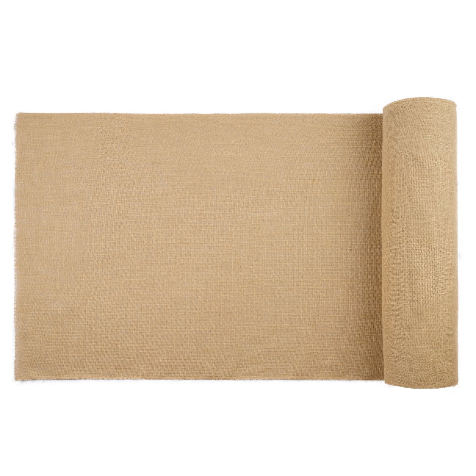 VEVOR Burlap Fabric Roll, 1016 mm x 22.86 m & 50 x 50 Density Wide Natural Burlap Fabric Rolls, Jute Fabric Burlap Tree Wrap Roll, for Decor, Crafts, Wedding, Gardening, Plant & Tree Winter Covering